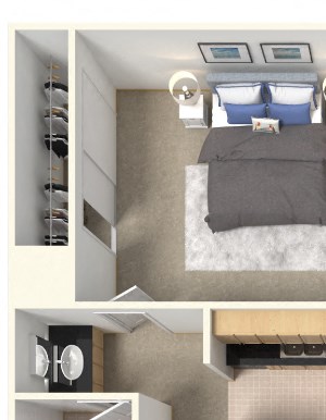 One Bedroom A4 Floor Plan One Bedroom A4 Floor Plan at Stoneridge Apartment Homes Upland 91786